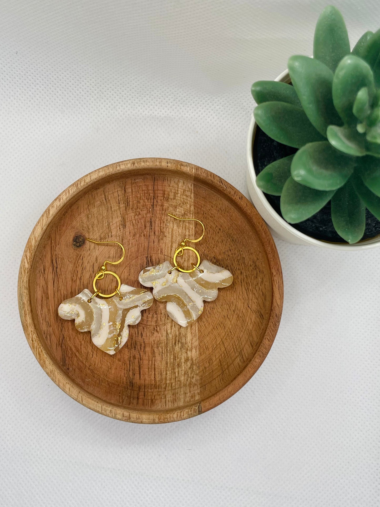 WHITE MARBLE Ohrringe