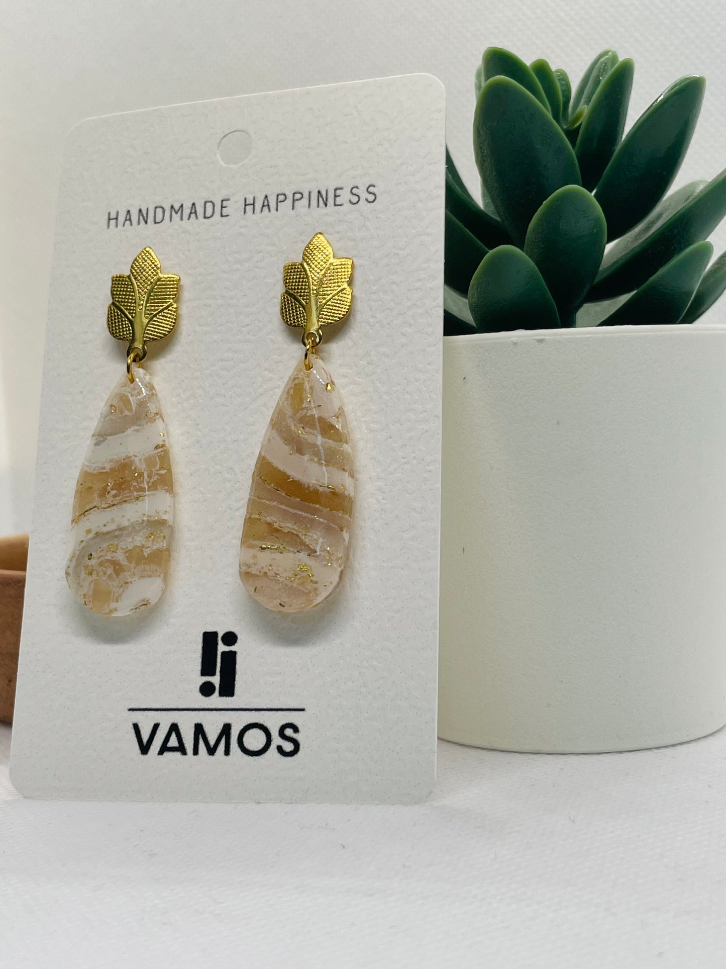 WHITE MARBLE Ohrringe