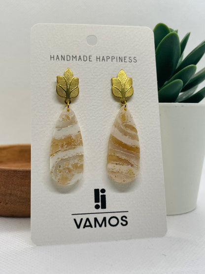 WHITE MARBLE Ohrringe